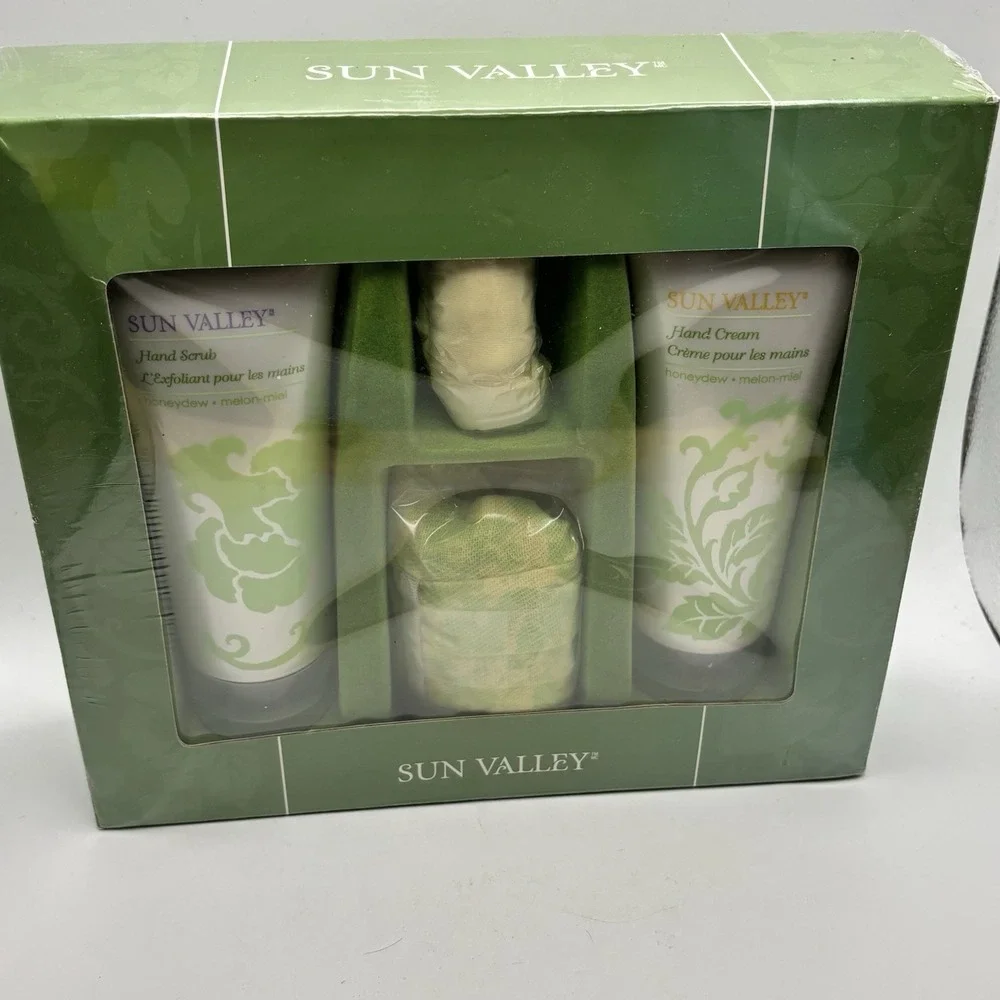 Melaleuca Hidden Garden Sun Valley Spa Gift Set‎ Honeydew Melon-Miel Hand Cream
